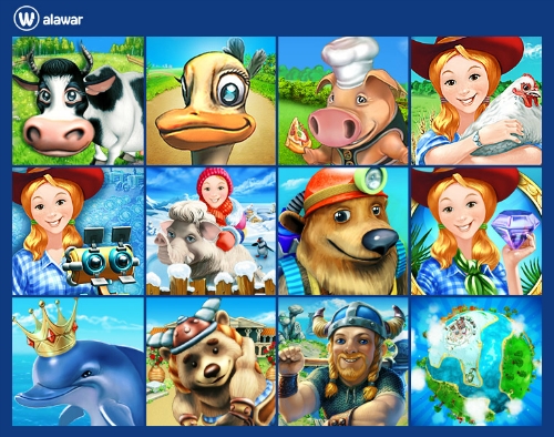 Весёлая Ферма - Антология / Farm Frenzy - Antology (2007-2012) PC